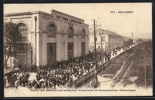 Cpa belfort sortie des - sortie,