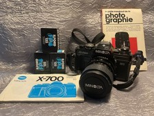 Appareil Photo MINOLTA X-700 avec notice et 3 pellicules en parfait état
