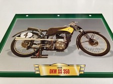 DKW SS350 1939 350 SS fiche