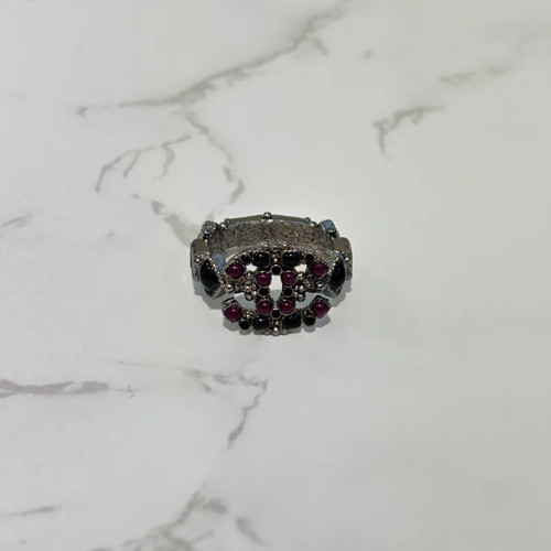 Bague argent clous - en,