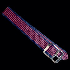 Neuf Ancien Bracelet NATO Nylon 18 mm Fabriqué en France Couleur  Rouge / Noir
