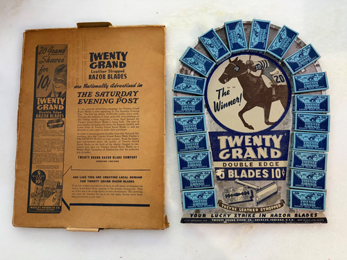 Ancien carton présentoir