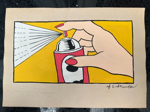 Dessin roy lichtenstein fait - dessin, (fait