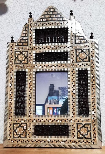 Gand miroir marocain sculpté - miroir,