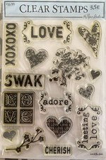 clear stamps tampon transparent Thème Amour Marque Paper Studio