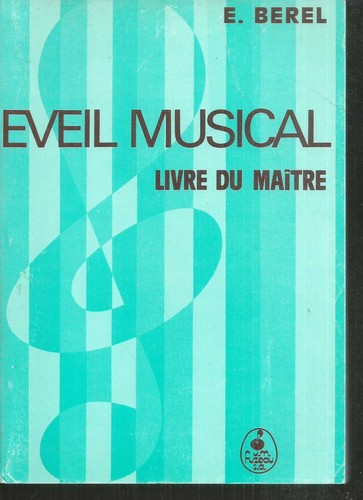 Eveil musical livre maitre - eveil,