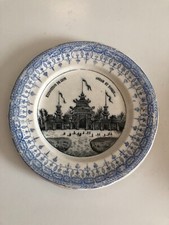 Ancienne Assiette Exposition de Lyon Terre De Feu GRIGNY ANNAM et TONKIN 4