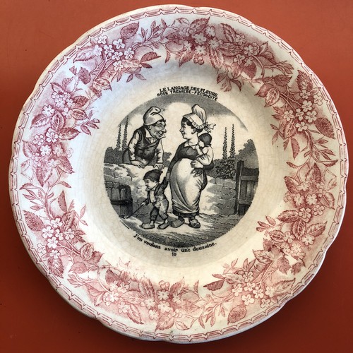 Ancienne assiette porcelaine