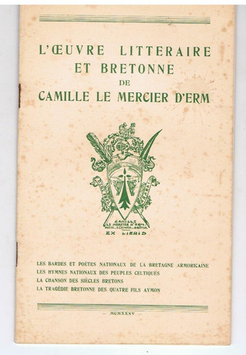 Oeuvre camille le mercier - de,