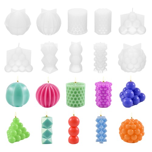 Bougie moule 10 pcs - 3d,