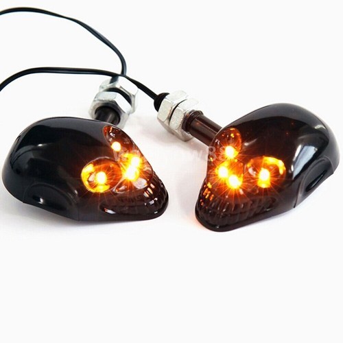 Skull led turn signals - 2x, for