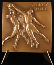 Basket Ball Sport Medal Morlon C 1930 113g 52mm with Box