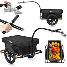 SAMAX Remorque de Vélo Chariot de Transport Bagages Cargo Trailer 80 kg / 90 L
