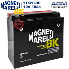 Batterie Magneti Marelli YTX20-BS 18Ah Harley Davidson XLCR Cafe Racer 1000 1984