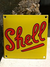 Plaque émaillée Garage SHELL Enamel Sign no bp mobil esso