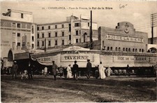CPA AK MAROC CASABLANCA Place de France - Le Roi de la Biere (1359895)