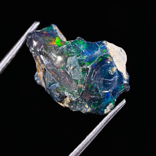 Black opal rough noir - opal,