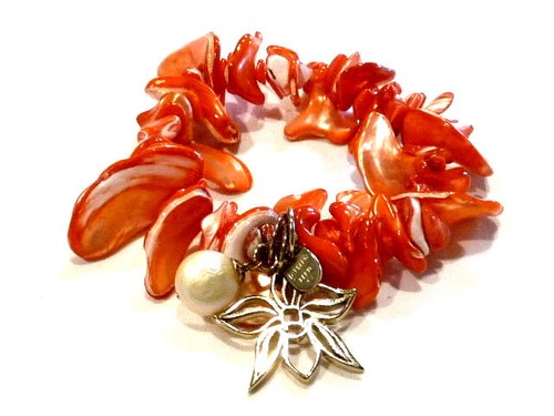 Bijou bracelet créateur nacre