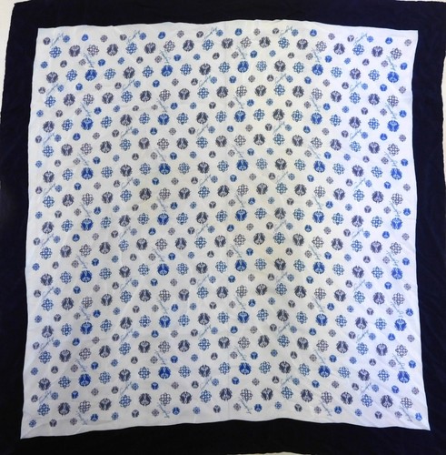 Foulard vintage 100 soie - foulard,