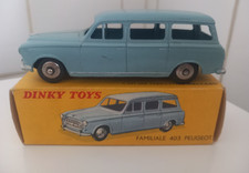 DINKY TOYS PEUGEOT 403 FAMILIALE + BOITE D'ORIGINE N°24F  MADE IN FRANCE MECCANO