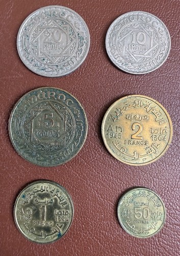 Lot pièces maroc empire - lot,