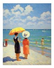 Scène de plage art mural vue