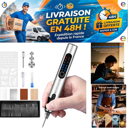 Stylo graveur électrique sans