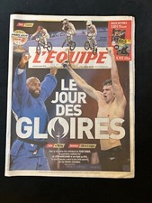 Journal L'EQUIPE - Jeux Olympiques de Paris du 3 Aout 2024 - LE JOUR DES GLOIRES