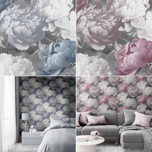 Doretta floral papier peint - floral,