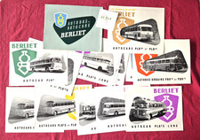 N°21913 / BERLIET  autobus et  autocars pochette janvier 1957 avec 17 prospectus