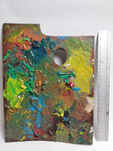 Ancienne palette peintre - ancienne, en