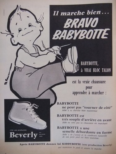 Publicité 1958 chaussures - publicitÉ,