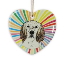 Ornement En Cœur Pour Setter