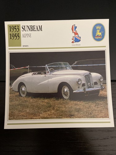 1953 1955 sunbeam - 1953-1955, atlas