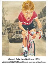 cyclisme, carte postale