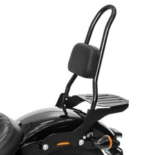 Sissy Bar CSL + porte bagages pour Harley Softail Street Bob 18-23 noir