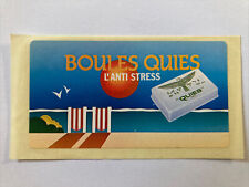 Autocollant sticker vintage publicitaire Boules Quies L’anti stress