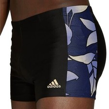 Adidas Homme Nature Brief Maillot de Bain Boxer Shorts Infinitex Noir Bleu