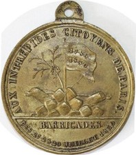 X3853 Rare Medal USA France