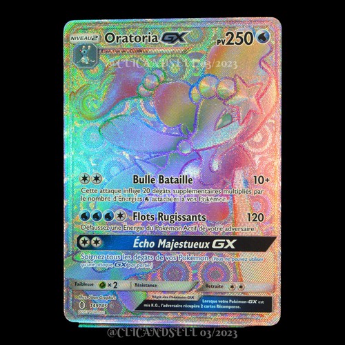 Carte pokémon oratoria - carte,