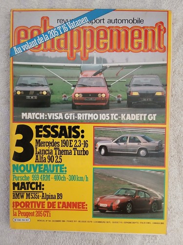 Echappement 194 1984 - n°194, 12/1984