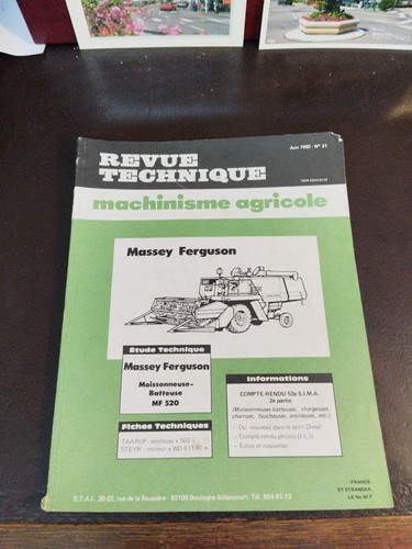 Revue technique machinisme - (1a)revue,
