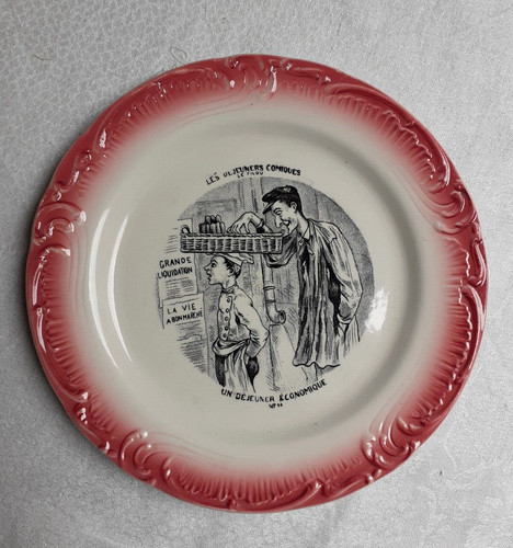 Assiette parlante faïence - assiette,