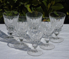Saint Louis modèle Guernesey  6 verres à vin rouge en cristal Haut. 13,2 cm