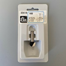 Elu E45118 HSS Gouttière Fraise Cutter - 8mm Tige D:14.3mm R:7.15mm