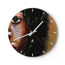 Horloge murale en verre