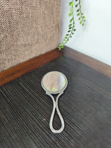 Petit miroir main vintage - petit, à
