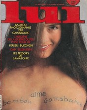 BAMBOU Bambou Aime Gainsbarre Rare Magazine 1982 GAINSBOURG sexy