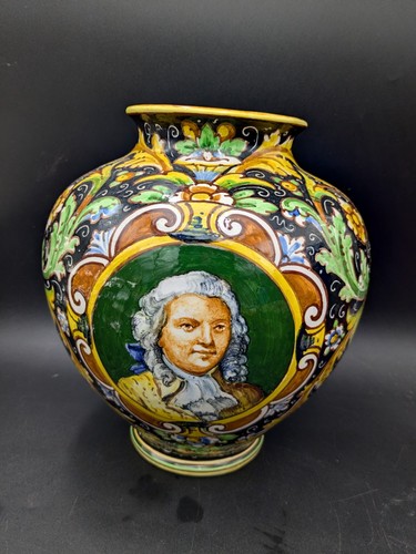Grand vase faience majolica - vase,