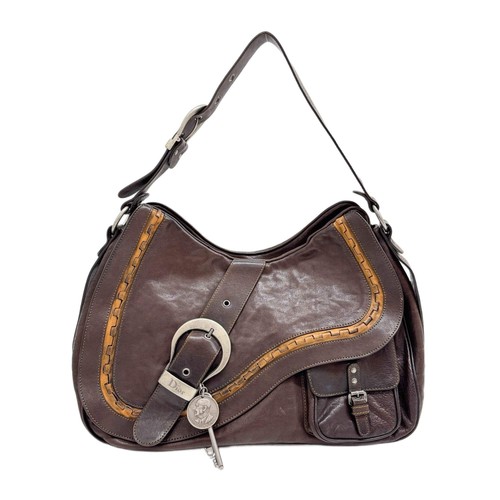 Dior gaucho brown leather - dior,